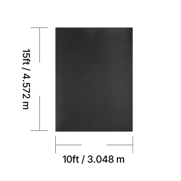Takpapp, 305x457 cm, svart, EPDM-gummi