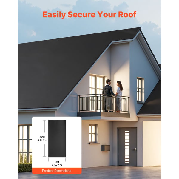 Rulltak 457.2x914.4 cm Svart EPDM-gummi