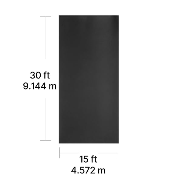 Rulltak 457.2x914.4 cm Svart EPDM-gummi