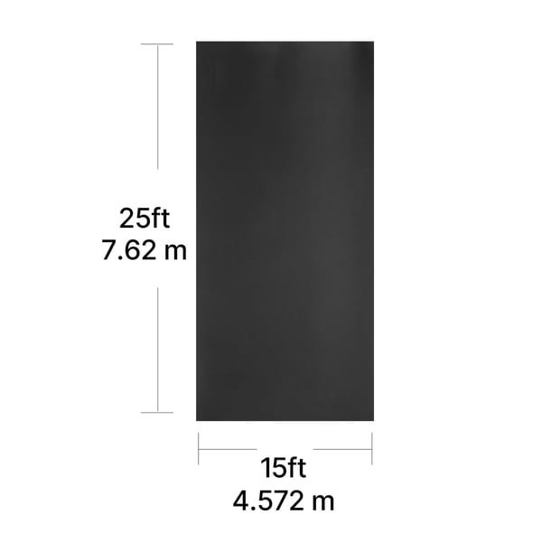 Takpapp, 457.2x762 cm, Svart, EPDM-gummi