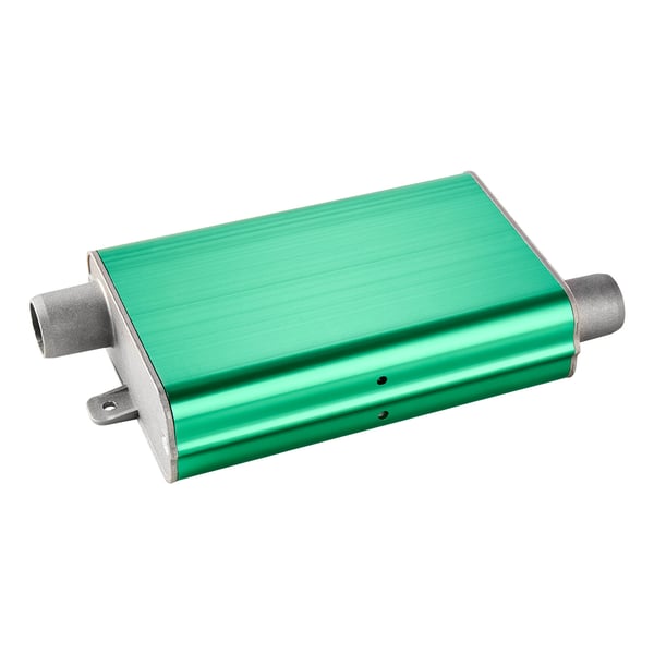 Dieselvärmare ljuddämpare, 200x103x40 mm, aluminiumlegering