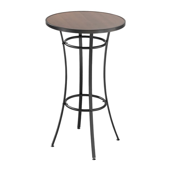 Barbord, Rund, 60x60x101 cm, Sort, Metal