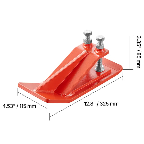 Traktor skovlbeskytter, 32,5x11,5x8,5 cm, orange, stål