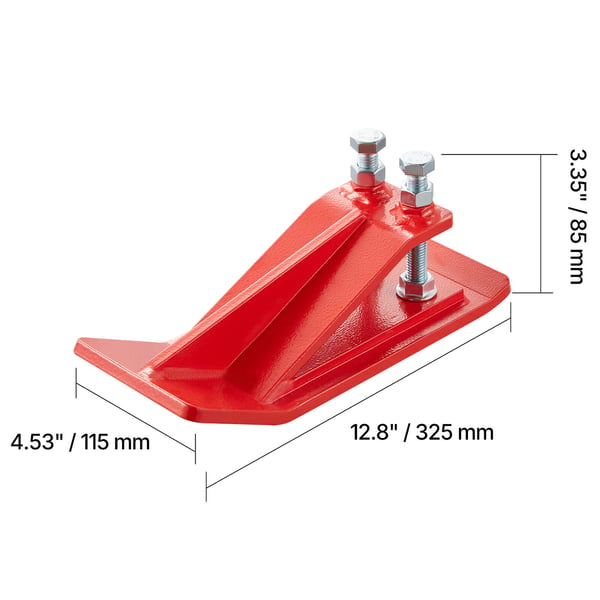Traktor skopskydd, 32,5x11,5x8,5 cm, Röd, Stål