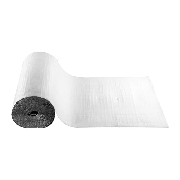 Reflekterande isoleringsrulle, 30.48x1.22 m, aluminiumfolie, vit, termisk isolering