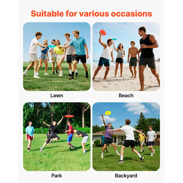 Frisbeegolfsetti, 3 kiekkoa, 21x1,6 cm, ulkokäyttöön, TPE-materiaali