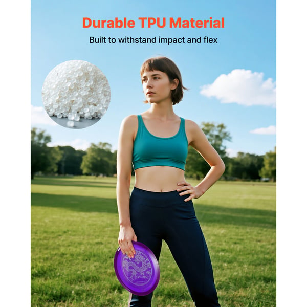 Disc Golf Sæt 8 Pak, 21.3x2.2 cm, TPU Materiale