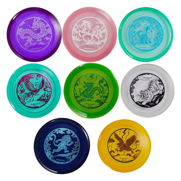 Disc Golf Sæt 8 Pak, 21.3x2.2 cm, TPU Materiale