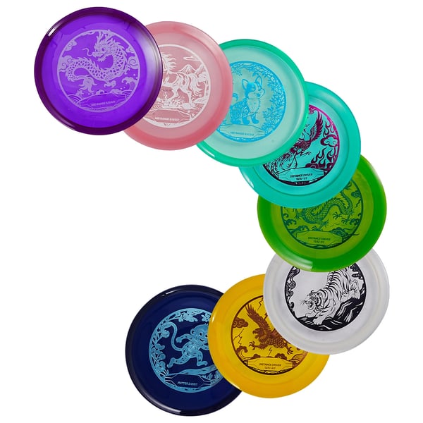 Disc Golf Sæt 8 Pak, 21.3x2.2 cm, TPU Materiale