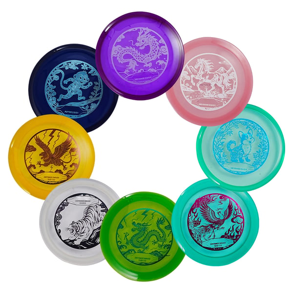 Disc Golf Sæt 8 Pak, 21.3x2.2 cm, TPU Materiale