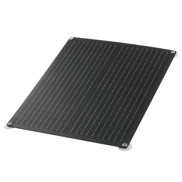Aurinkopaneeli akkulaturi, 30W 12V, 46x39,5x2,5 cm, musta, vedenpitävä