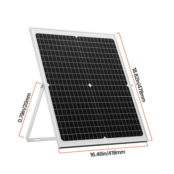 Aurinkopaneeli akkulaturi, 30W 12V, 47.8x41.8x2 cm, vedenpitävä