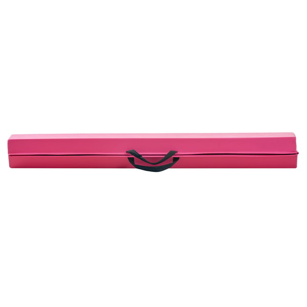 Tasapainopalkki, 233x15x6.2 cm, vaaleanpunainen, taitettava voimisteluväline