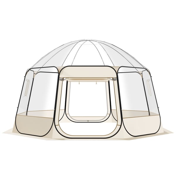 Bubble Telt, 458x432x230 cm Klar, Udendørs Kuppel Shelter