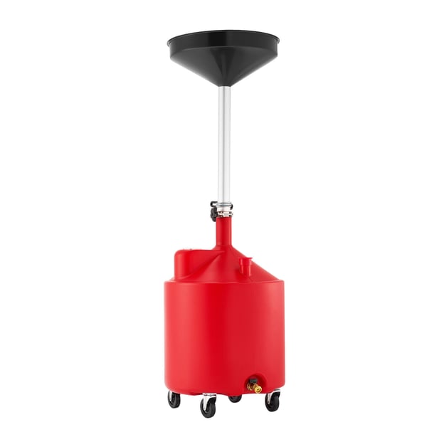 Oljetrågtank, 460x470x1935 mm, Röd, Plast
