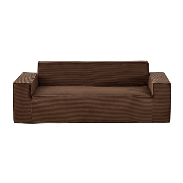 Soffa, 2110 mm Modern Manchestersoffa, 97x211x73 cm, Brun