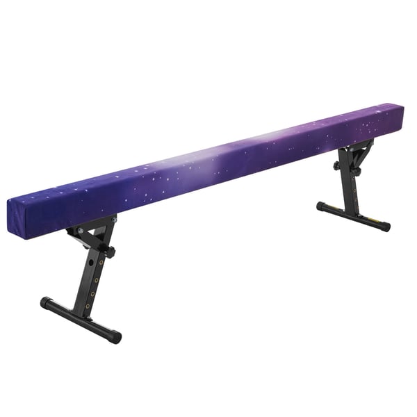 Gymnastik Balancebom, 245x43x18 cm, Galaxy, Justerbar Højde