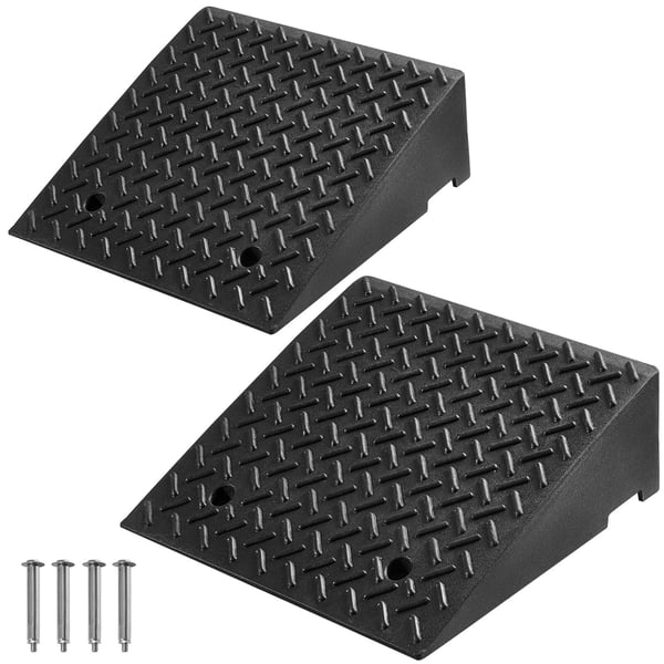 Uppfartsramp 49x49x18 cm Svart Tålig Gummi-Plast
