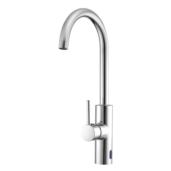Vandhane til håndvask, berøringsfri med enkeltgreb og automatisk bevægelsessensor, 10.4x5.2x39.5 cm, sølv, rustfrit stål Vandhane til håndvask, berøringsfri med enkeltgreb og automatisk bevægelsessensor, 10.4x5.2x39.5 cm, sølv, rustfrit stål