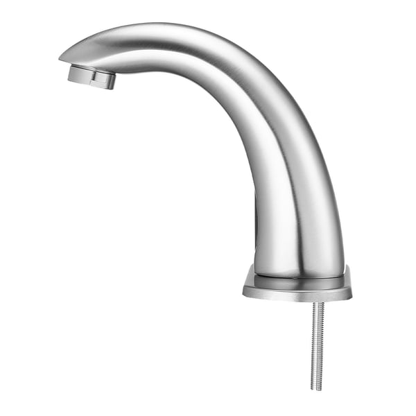 Badrumstvättställsblandare, Beröringsfri automatisk rörelsesensor, 16x4.5x12.5 cm, Silver, Mässing