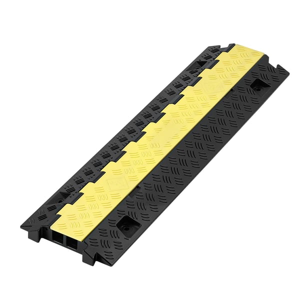Kabelbeskytter rampe, 31x28 mm, sort, kraftig TPU