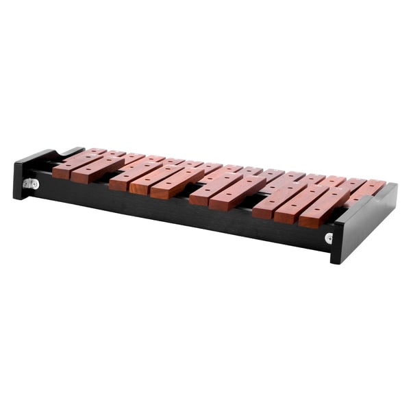 Glockenspiel xylofon, 25 toner, brun, træslaginstrument
