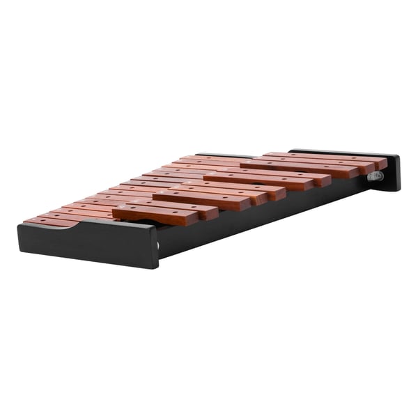 Glockenspiel xylofon, 25 toner, brun, træslaginstrument