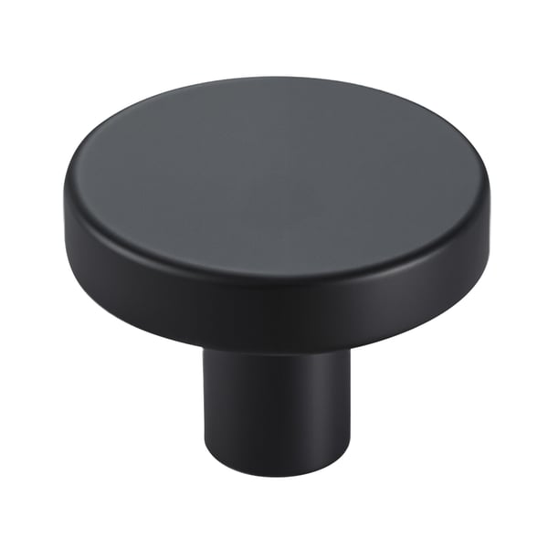 Skåpknoppar, 10-pack, 3,2x2,3 cm, Svart, Zinklegering