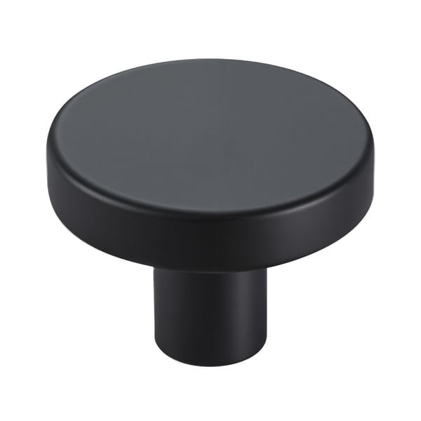 Skåpknoppar, 10-pack, 3,2x2,3 cm, Svart, Zinklegering