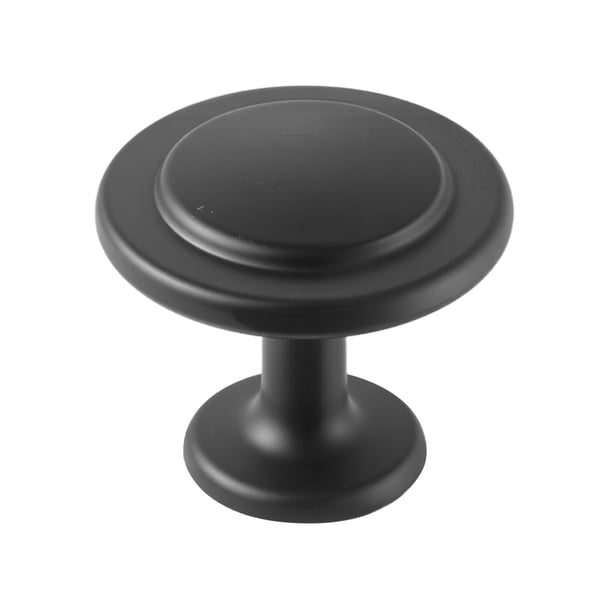 Kabinetknopper, 31x27 mm, Sort, Zinklegering