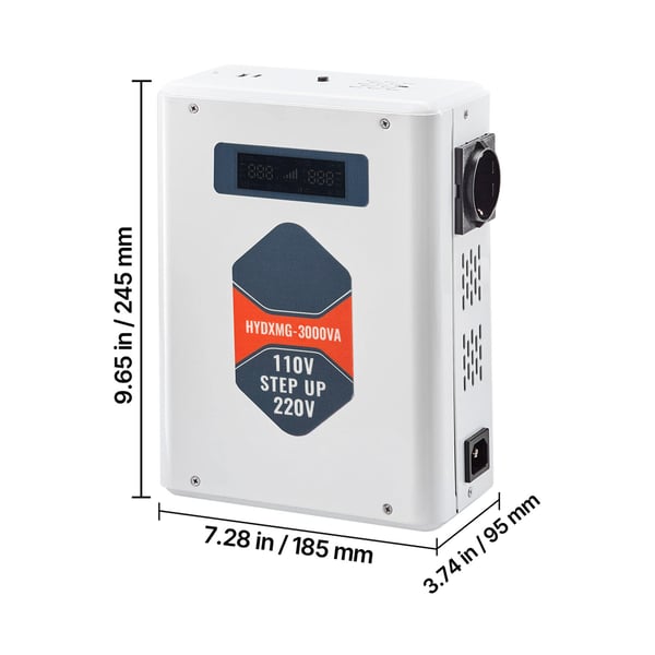 Step Up -jännitemuunnin, 3000VA, 110V–220V, raskaan käytön muuntaja