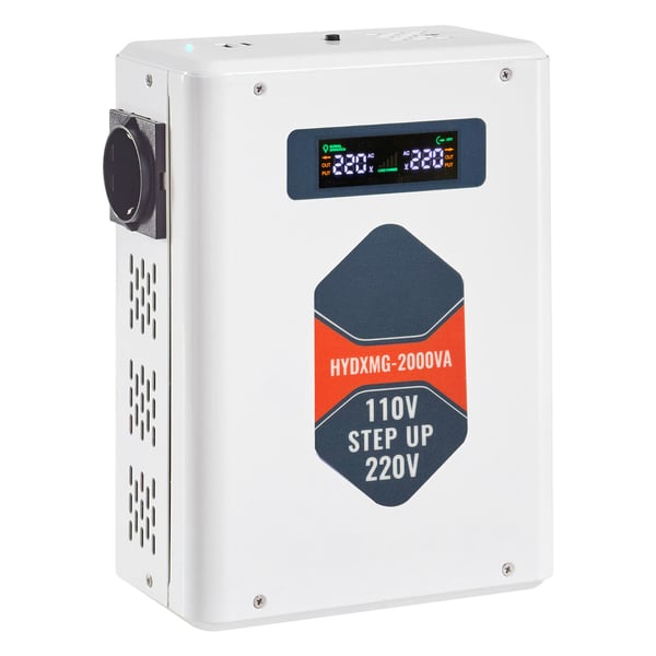 Jännitteenkorotin, 2000VA, 110V–220V, raskas käyttö, tehonmuunnin