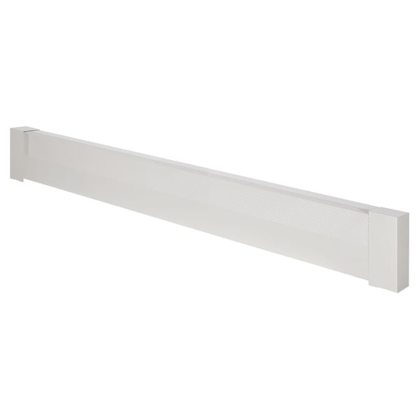 Jalkalistan lämmitinkotelo 1831x80x193 mm valkoinen teräs