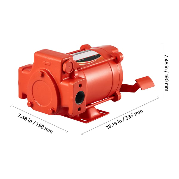 Polttoaineensiirtopumppu 230V, 76 L/min, valurauta, öljynsiirto, suuren virtauksen sarja