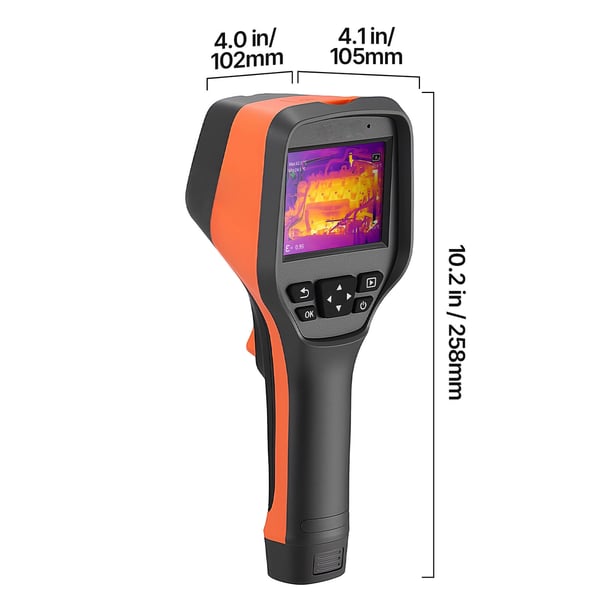 Termisk billedkamera 256x192 IR-opløsning, håndholdt, sort