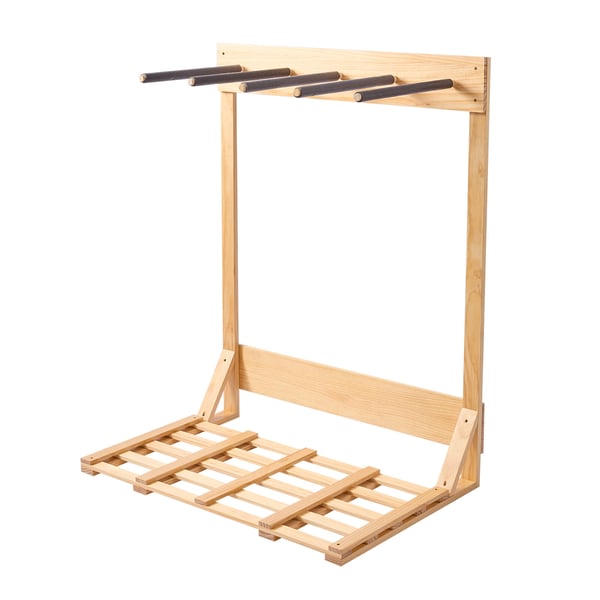 Surfbrädställ, 4-vånings vertikal ställning, 91,5x61x114,5 cm, naturträ, furu