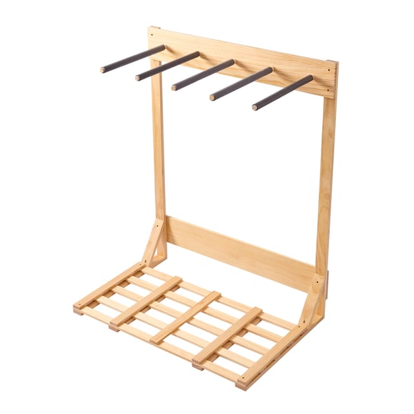 Surfbrädställ, 4-vånings vertikal ställning, 91,5x61x114,5 cm, naturträ, furu