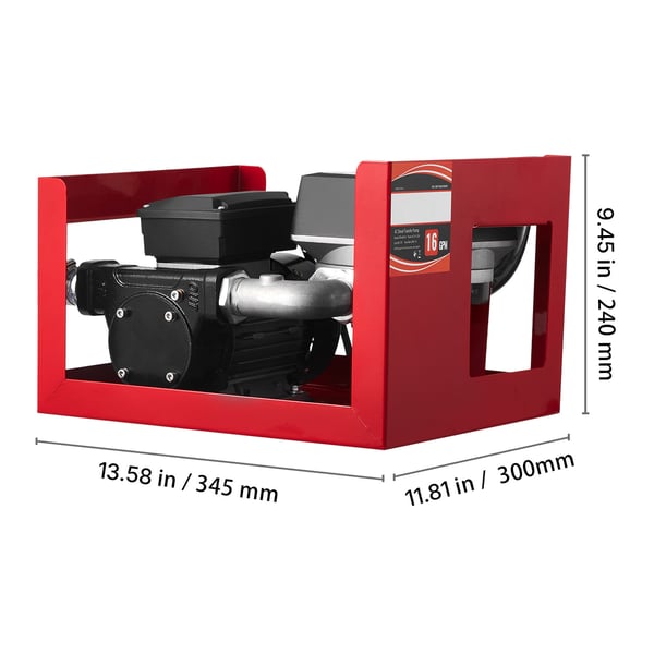 Bränsleöverföringspump, 60 L/min, 230V, gjutjärn, diesel- och oljeöverföring