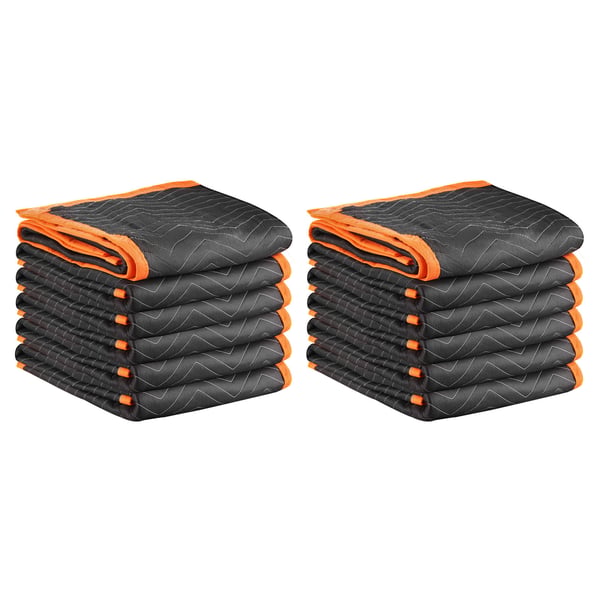Flyttetæppe, 182,9x101,6 cm, Sort, Bomuldsfyld, Kraftig Nonwoven-stof