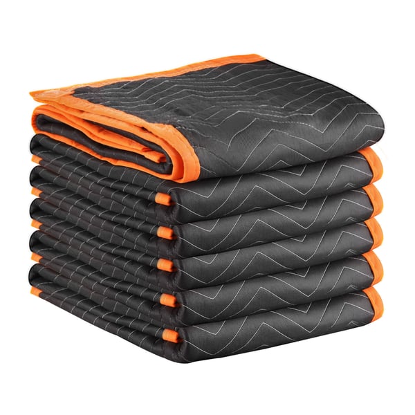 Flyttfilt, 2032x1829 mm, Svart, Bomullsfyllning, Kraftig Nonwoven-textil