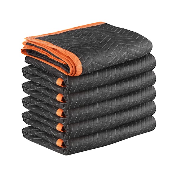 Flyttfilt, 2032x1829 mm, Svart, Bomullsfyllning, Kraftig Nonwoven-textil