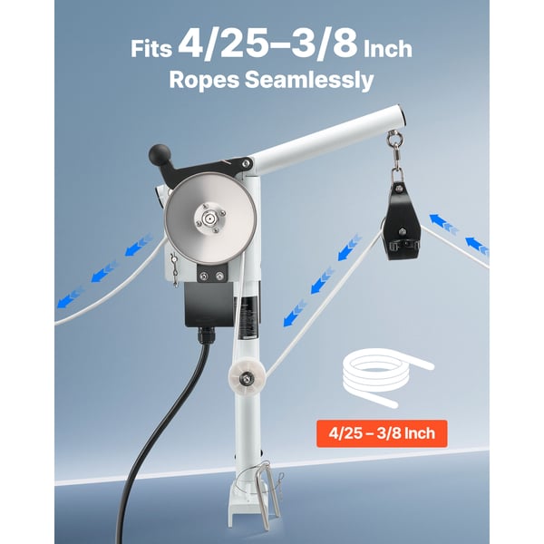 Line Hauler Pot Puller 46,5x17,8x72,8 cm Korrosionsbeständig Aluminium