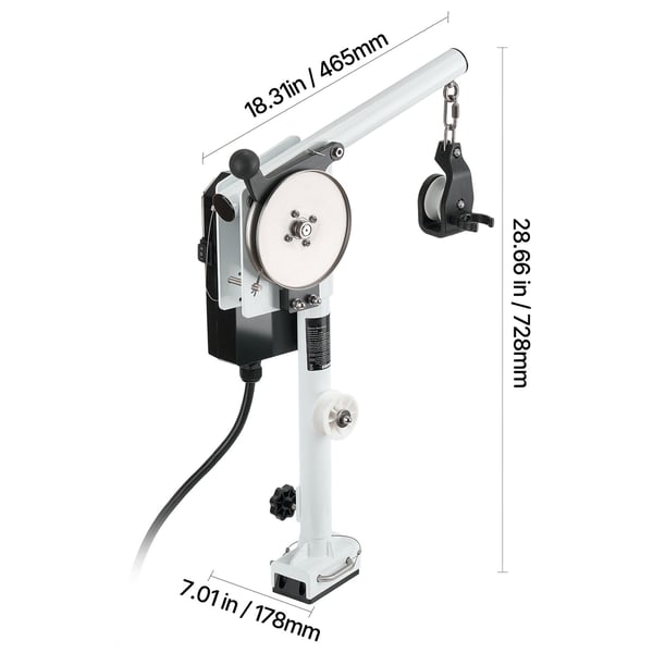 Line Hauler Pot Puller 46,5x17,8x72,8 cm Korrosionsbeständig Aluminium