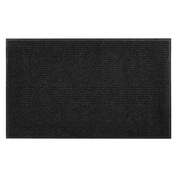 Dörrmatta, 243,8x121,9 cm, Grå, PVC-baksida