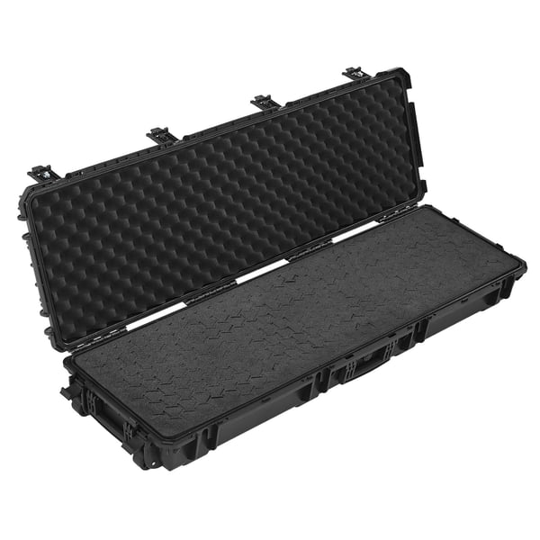 Rifletaske, Låsbart Hardcase 134,1x42,5x18 cm Sort, Vandtæt Opbevaring
