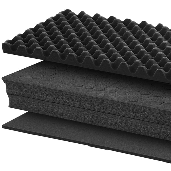 Rifletaske, Låsbart Hardcase 134,1x42,5x18 cm Sort, Vandtæt Opbevaring