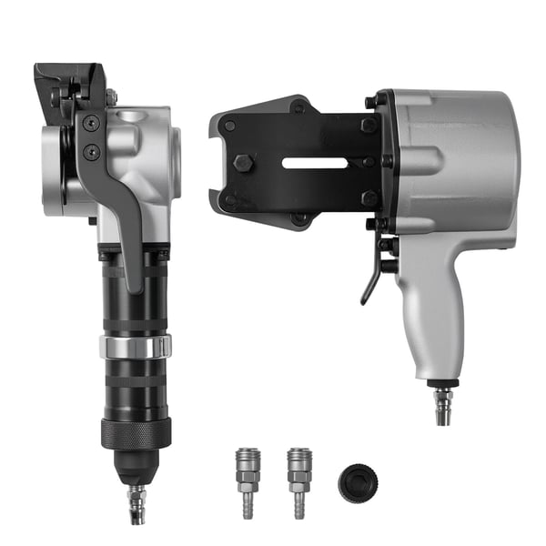 Pneumatisk stålbåndsstrammer, 8500 N spændkraft, 19 mm, kraftig model