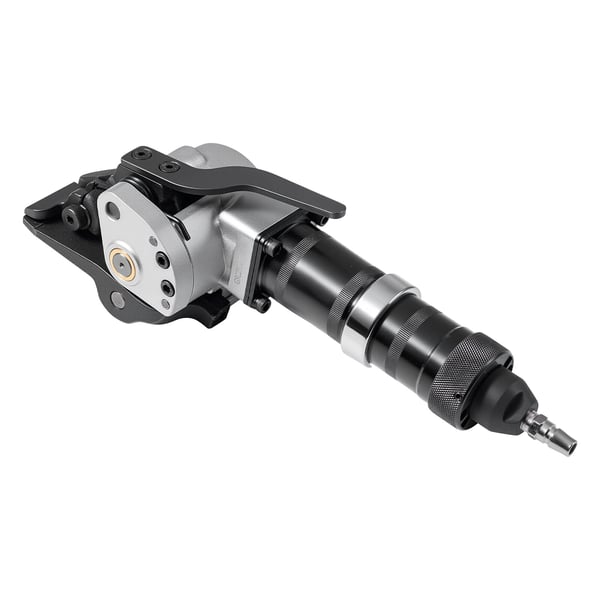 Pneumatisk stålbåndsstrammer, 8500 N spændkraft, 19 mm, kraftig model