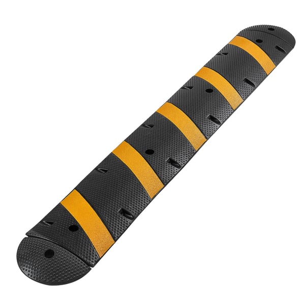 Farthinder, 183 cm, Svart Gul, Gummi, Kabelskydd, Extra robust