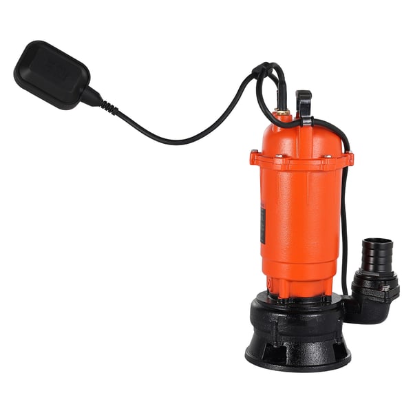 Upotettava roskavesipumppu, 1500W, 21000 L/H, 18 m, valurauta